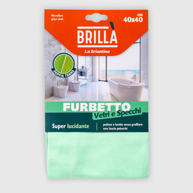 LA BRIANTINA PANNO IN MICROFIBRA FURBETTO VETRI E SPECCHI CM40X40