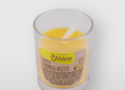LA BRIANTINA CANDELA ALLA CITRONELLA IN VASETTO DI VETRO D.CM5,5