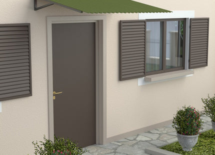 LA VENTILAZIONE LASTRA ONDINA SMALL VERDE OLIVA MM1115X1200