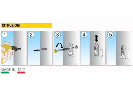 LAK-GANCIO GANCI APPENDI QUADRI REGOLABILI IN ALTEZZA MOD. XL CONF.PZ6