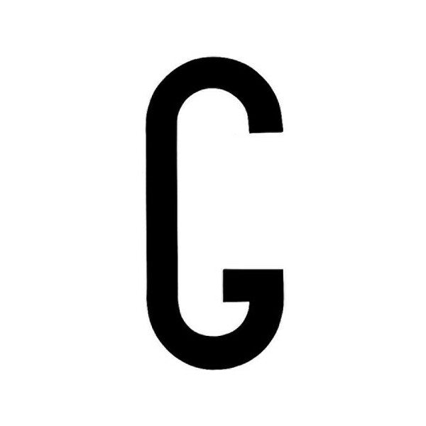 LAMPA CARATTERI ALFABETICI ADESIVI PER TARGHE MM35X80 LETTERA G