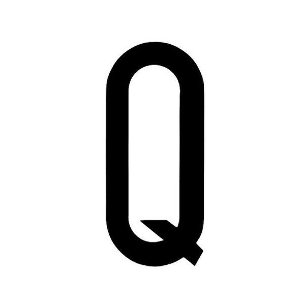 LAMPA CARATTERI ALFABETICI ADESIVI PER TARGHE MM35X80 LETTERA Q