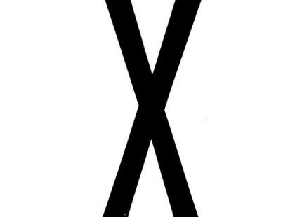 LAMPA CARATTERI ALFABETICI ADESIVI PER TARGHE MM35X80