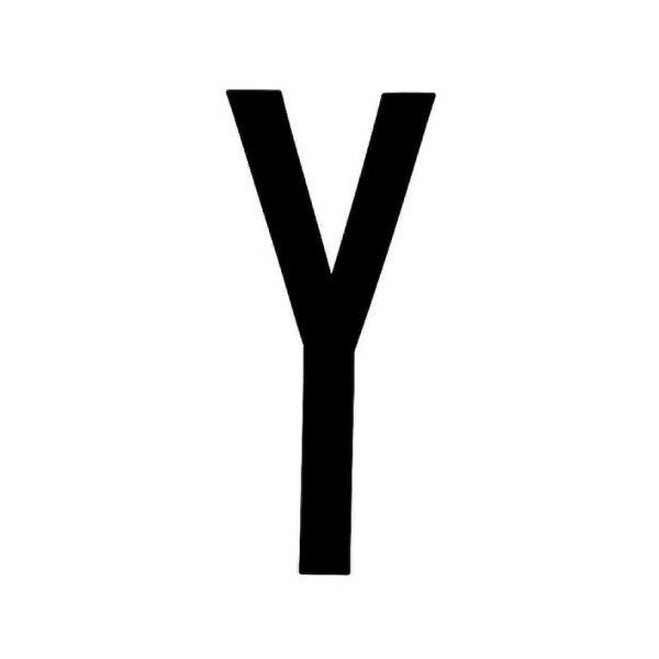 LAMPA CARATTERI ALFABETICI ADESIVI PER TARGHE MM35X80 LETTERA Y