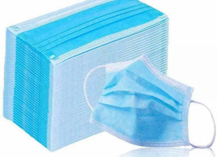 MASCHERINA CHIRURGICA COLORE AZZURRO IN SCATOLA DA PZ50