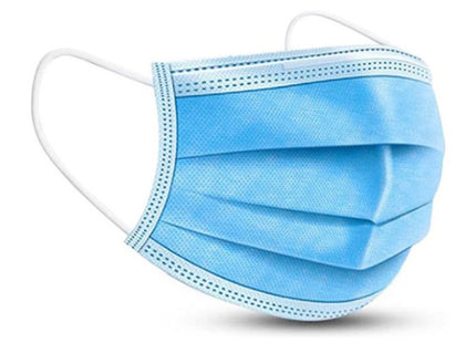 MASCHERINA CHIRURGICA COLORE AZZURRO IN SCATOLA DA PZ50