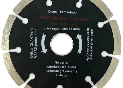 MEDID DISCO DIAMANTATO A SETTORI PER EDILIZIA D.MM115X22,23 ART. SP115
