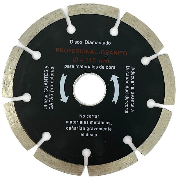 MEDID DISCO DIAMANTATO A SETTORI PER EDILIZIA D.MM115X22,23 ART. SP115