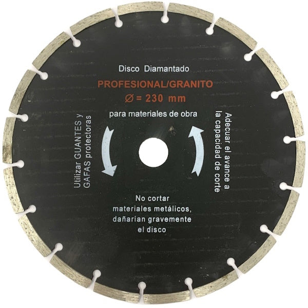 MEDID DISCO DIAMANTATO A SETTORI PER EDILIZIA D.MM230X22,23 ART. SP230