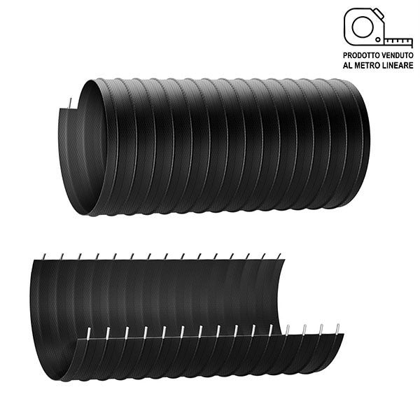 MERLETT TUBO TERMORESISTENTE PU 200°C SPIRALE ACCIAIO