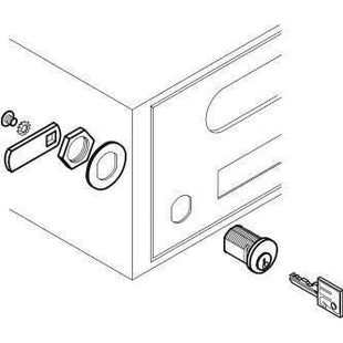MERONI SERRATURA UNIVERSALE CON CILINDRO FILETTATO M15 FINITURA OTTONATO