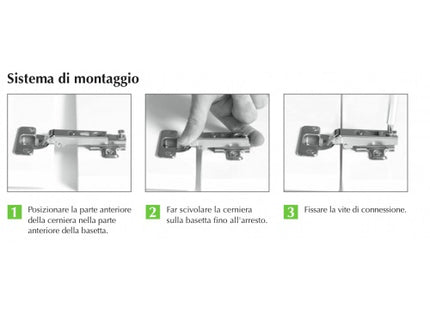 METAL STYLE CERNIERA MS SLIDE-ON 110° D.35MM PER ANTE IN LEGNO