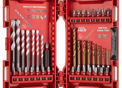 MILWAUKEE SET FORATURA/AVVITATURA SHOCKWAVE IN CASSETTA DI PLASTICA PZ39