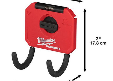 MILWAUKEE PACKOUT GANCIO CURVO CORTO PORTATA KG 7 MM178X89X76