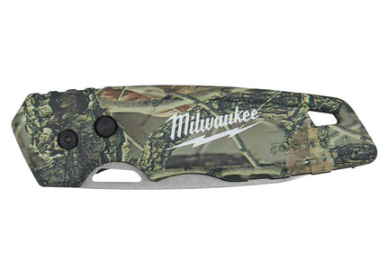 MILWAUKEE COLTELLO A SERRAMANICO SPORT MIMETICO LAMA LISCIA DA MM75