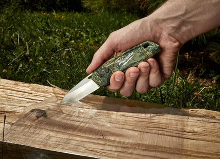 MILWAUKEE COLTELLO A SERRAMANICO SPORT MIMETICO LAMA LISCIA DA MM75