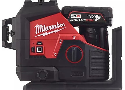 MILWAUKEE LASER VERDE A 3 LINEE 360° M12 3PL-401C(V1/24)