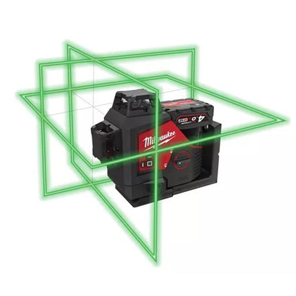 MILWAUKEE LASER VERDE A 3 LINEE 360° M12 3PL-401C(V1/24)