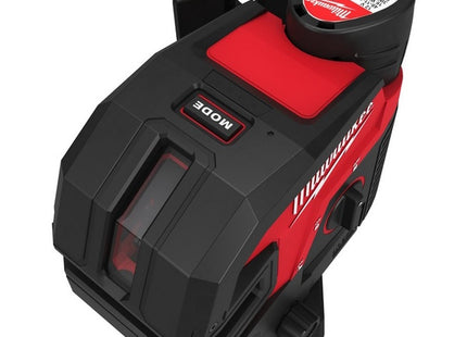 MILWAUKEE LASER VERDE A 2 LINEE CON 4 PUNTI PIOMBO M12 CLL4P-301C(V1/23)