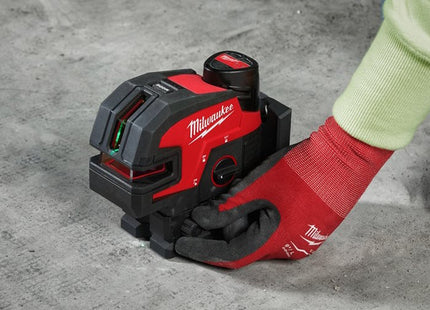 MILWAUKEE LASER VERDE A 2 LINEE CON 4 PUNTI PIOMBO M12 CLL4P-301C(V1/23)