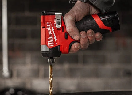 MILWAUKEE AVVITATORE IMPULSI DA 1/4" HEX A BATTERIA M12 FID2-0X(V1/23)