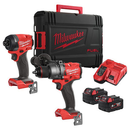 MILWAUKEE KIT M18 FPP2A3-502X TRAPANO+AVVITATORE IMPULSI 1/4"(V1/23)