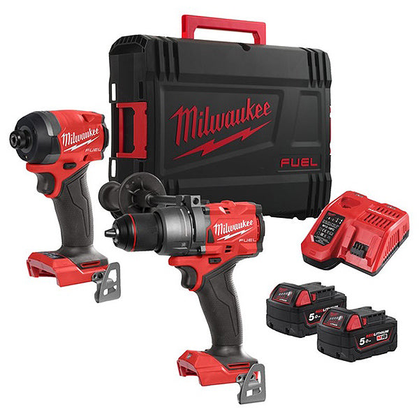 MILWAUKEE KIT M18 FPP2A3-502X TRAPANO+AVVITATORE IMPULSI 1/4"(V1/23)