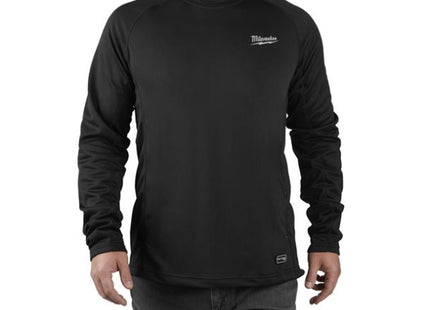 MILWAUKEE MAGLIA TERMICA A MANICHE LUNGHE L4 HBLB-301 COLORE NERO