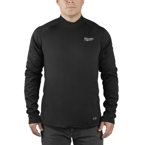 MILWAUKEE MAGLIA TERMICA A MANICHE LUNGHE L4 HBLB-301 COLORE NERO