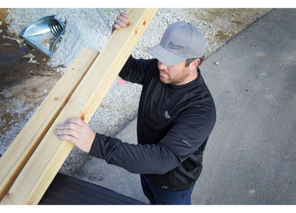 MILWAUKEE MAGLIA TERMICA A MANICHE LUNGHE L4 HBLB-301 COLORE NERO