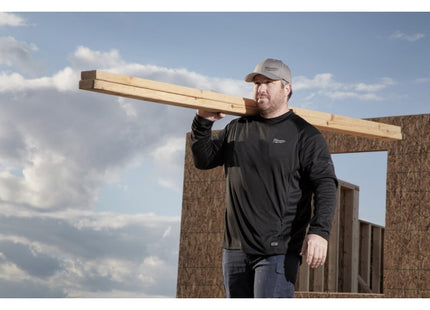 MILWAUKEE MAGLIA TERMICA A MANICHE LUNGHE L4 HBLB-301 COLORE NERO