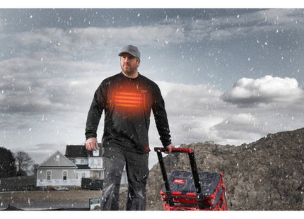 MILWAUKEE MAGLIA TERMICA A MANICHE LUNGHE L4 HBLB-301 COLORE NERO