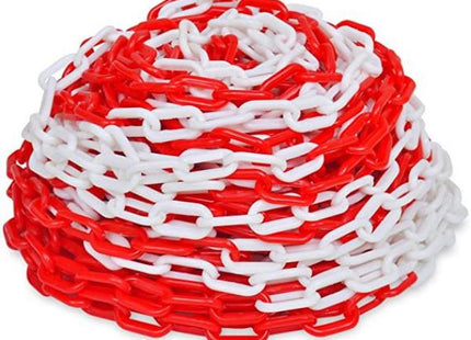 CATENA SEGNALETICA IN PLASTICA BIANCA/ROSSA CONF.DA MT25