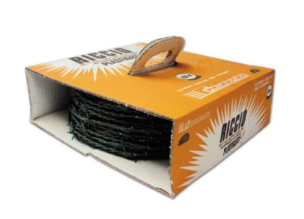 CAVATORTA FILO SPINATO RICCIO ACCIAIO PLASTIFICATO VERDE MT100