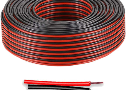 CAVO ELETTRICO PIATTO IN MATASSA TIPO H03VVH2-F ROSSO/NERO