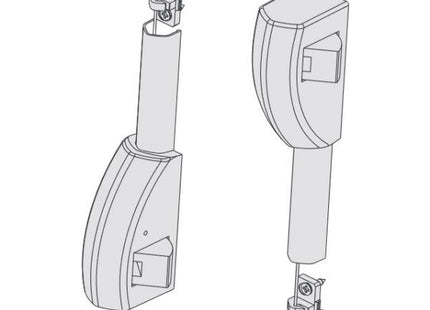 CISA COPPIA SCROCCHI PER CHIUSURA LATERALE PER MANIGLIONI FAST*
