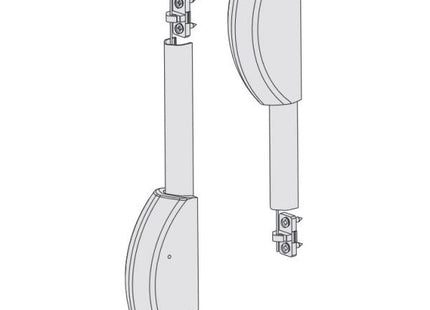 CISA COPPIA SCROCCHI AUTOBLOCCANTI ALTO/BASSO PER MANIGLIONI FAST*