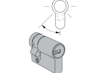 CISA MEZZO CILINDRO ASTRAL TEKNO PRO CON CAMMA REGOLABILE MM30/10*