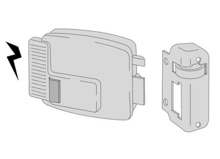 CISA ELETTROSERRATURA DA APPLICARE CON PULSANTE INTERNO