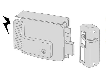 CISA ELETTROSERRATURA DA APPLICARE A MANDATE MANUALI