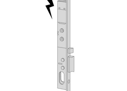 CISA ELETTROSERRATURA DA INFILARE PER MONTANTI FRONTALE MM.20