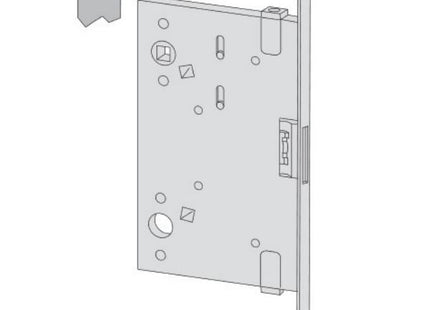 CISA SERRATURA DA INFILARE ANTIPANICO ENTRATA MM65 AMBIDESTRA ANTA 2*