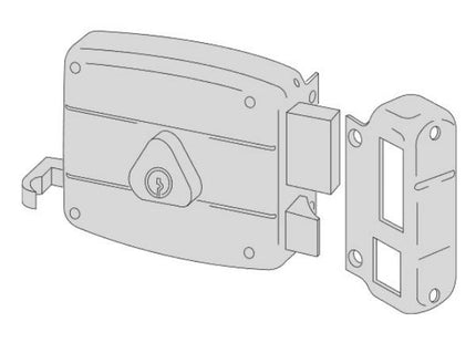 CISA SERRATURA DA APPLICARE CON TIRANTE E CILINDRO