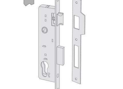 CISA SERRATURA DA INFILARE 1 MANDATA ENTRATA MM25 AMBIDESTRA*