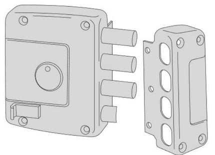 CISA SERRATURA DA APPLICARE DI SICUREZZA 1 CHIUSURA ENTRATA MM64 SX*
