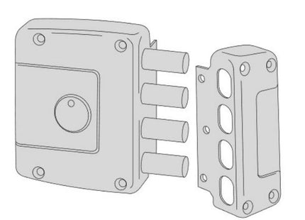 CISA SERRATURA DA APPLICARE DI SICUREZZA 1 CHIUSURA ENTRATA MM64 SX*