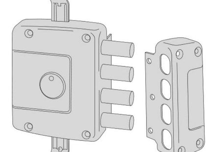 CISA SERRATURA DA APPLICARE DI SICUREZZA 3 CHIUSURE