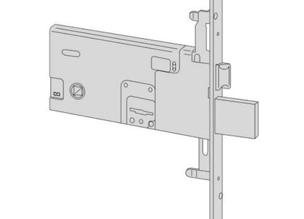 CISA SERRATURA DA INFILARE A DOPPIA MAPPA PER FASCE ENTRATA MM70 AMBIDX