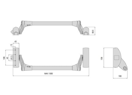 CISA MANIGLIONE ANTIPANICO DA APPLICARE FAST PUSH AMBIDESTRO*