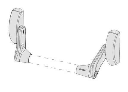 CISA MANIGLIONE DA INFILARE FAST PUSH PER SERRATURE ANTIPANICO AMBIDX*